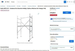 ANDAMIO ALUMINIO 3m