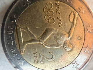 Moneta 2 Euro Atene 2004 Giochi Olimpici