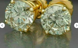 Pendientes Plata 925 y diamantes demoissanita