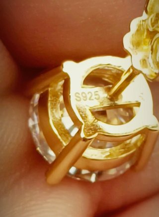 Pendientes Plata 925 y diamantes demoissanita