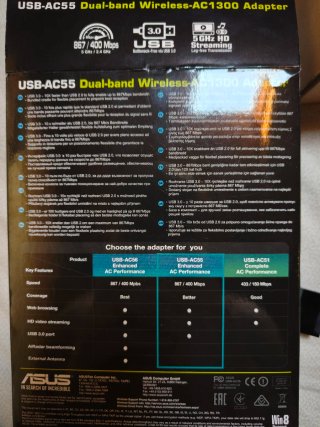 Adattatore Wireless Asus USB-AC55 Dual-Band