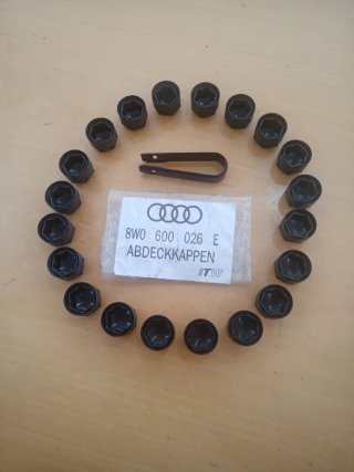 Tapones Ruedas Originales Audi Negros