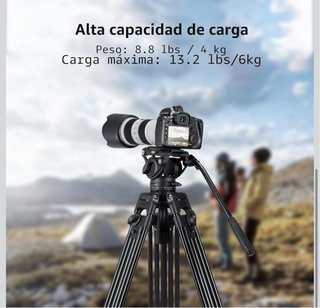 Trípode de vídeo Cayer BV30L con rótula fluida