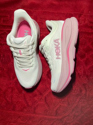 Hoka Clifton 10 Mujer Blanco y Rosa envío rápido