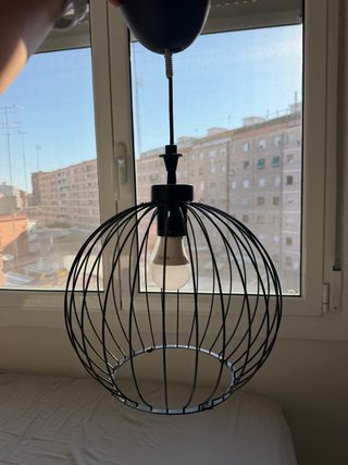 Lámpara colgante IKEA negra