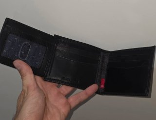 Cartera Cuero Levi's Negra