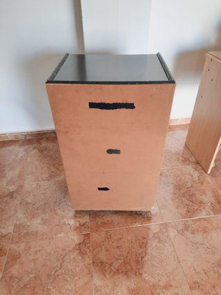 Mueble HiFi madera negro