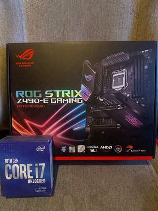 Pack Intel i7 10700K + Placa ASUS ROG Z490-E