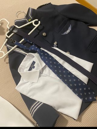 Traje Comunión Niño 8 Azul y Blanco. Talla 8
