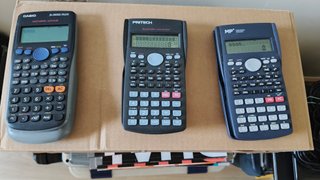 Lote 3 calculadoras científicas Casio, MP, Pritech