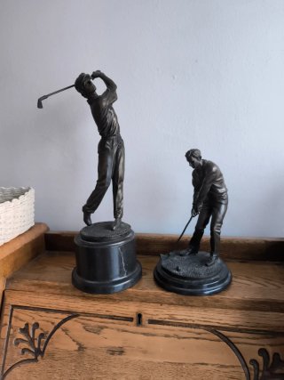 Figuras Bronce Golfistas Milo