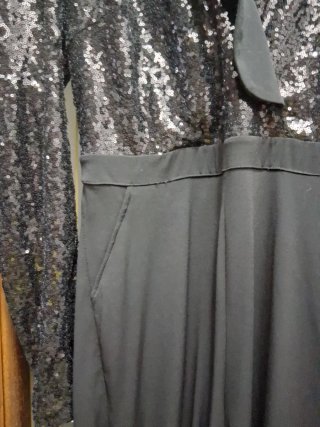Tuta elegante donna tg 42 paillettes