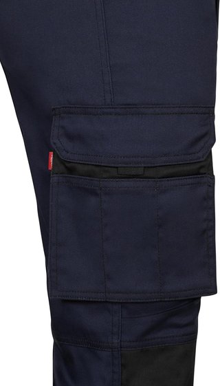 VELILLA pantalón stretch bicolor trabajo [95M6]