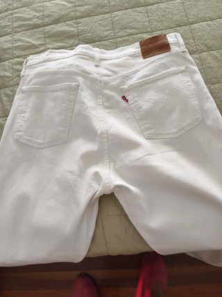 Pantalón Levi's Blanco Mujer Talla w31 l 28