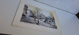 Stampa Vintage Anni 70 Parigi "Lucien Delarue"