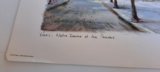 Stampa Vintage Anni 70 Parigi "Lucien Delarue"