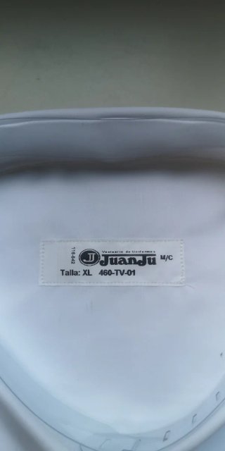 Camisa Blanca JuanJu  Talla XL M/C