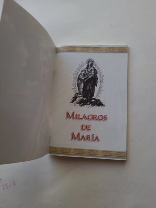 Libro Milagros de María