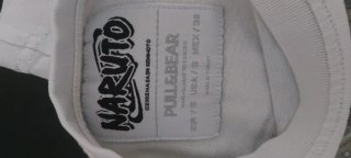 Camiseta Naruto blaca