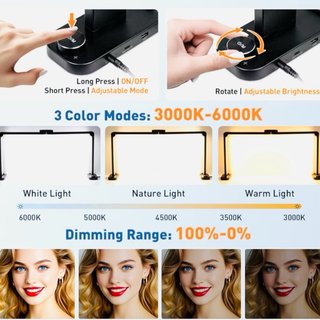 Lámpara LED F-800E sin sombras