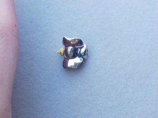 Charm Pandora Dumbo Amarillo y Plateado