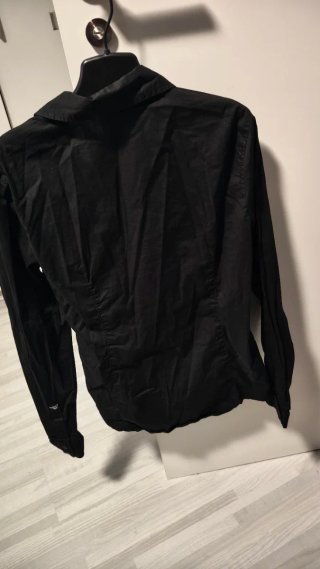 Camisa Esprit negra manga larga