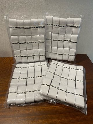 Pack 30Empuñaduras Tenis HEAD Blancas lisas nuevas