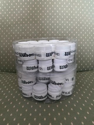 30 Wilson Pro Overgrip blancas tenis y pádel nueva