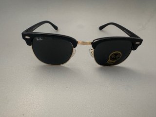 Gafas de Sol Ray-Ban Clubmaster Negras Doradas
