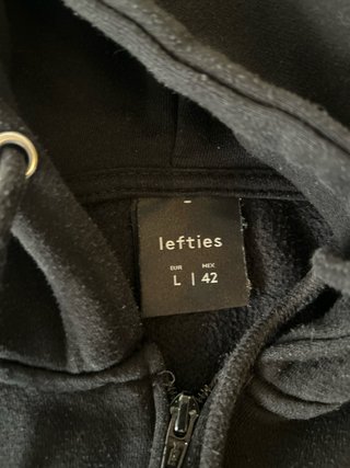 Sudadera negra Lefties con capucha