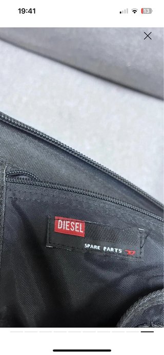 Borsa grande tela Diesel nera