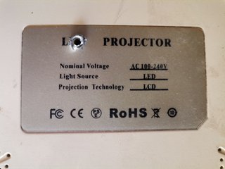 Proyector Bomaker Beige y Gris
