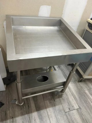 Mesa auxiliar acero inoxidable pescadería