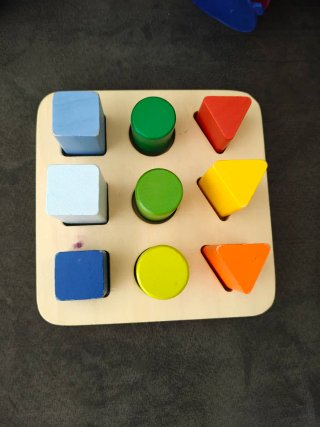Lote Juguetes Infantiles: Puzzle, Anillas, Bloques