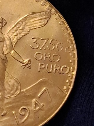 Moneda Oro 50 Pesos 1947
