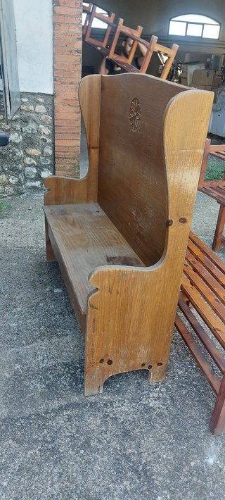 Banco de madera maciza rústico