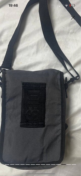 Borsa tracolla uomo Diesel grigio/nera
