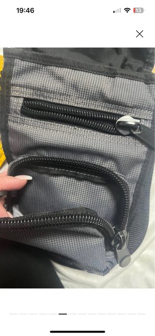 Borsa tracolla uomo Diesel grigio/nera