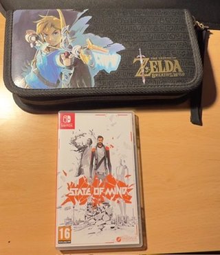 Nintendo Switch+Funda Zelda+SD 128GB + Jueg