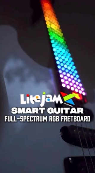 Guitarra Litejam RGB24 Smart LimitedEd Blanca