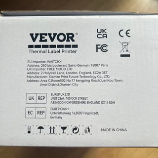 Impresora térmica de etiquetas VEVOR, 203 DPI