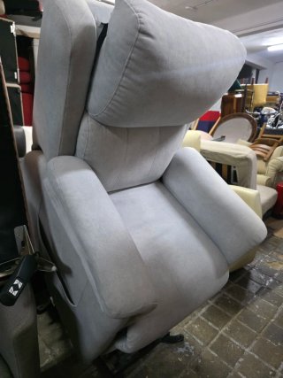 Sillón eléctrico elevable relax gris