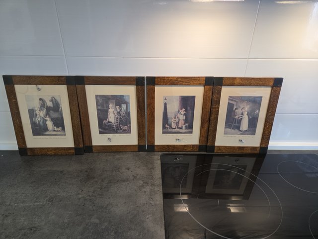 Lote 4 cuadros vintage "Cries of London".