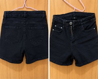 Pack 3 vaqueros cortos (azul, blanco, negro)