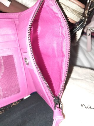 Billetera Biba Piel Fucsia Sin Estrenar