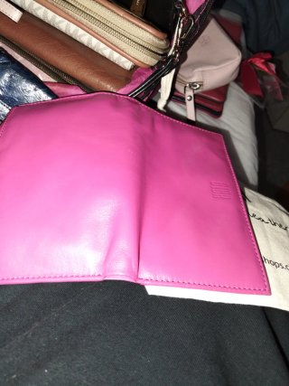 Billetera Biba Piel Fucsia Sin Estrenar