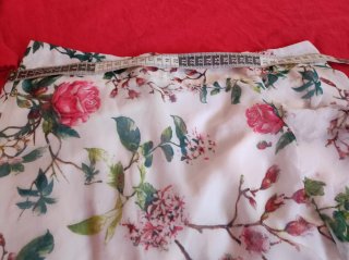 Falda larga estampada floral
