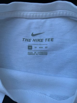 Camiseta Nike chico blanca