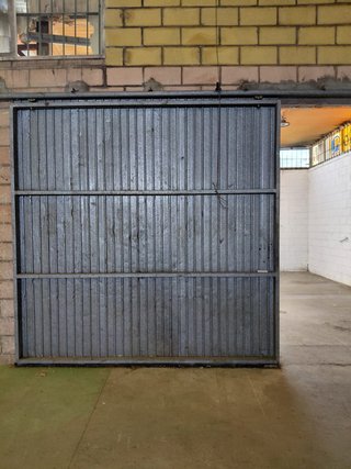 Puerta corredera hierro galvanizado