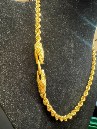 Cadena Oro 18k Macizo Cordon Snake Viper